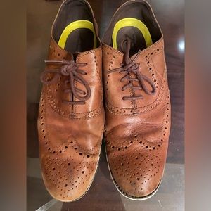 Men’s ZEROGRAND Wingrip Oxford | Brown Leather | Size 11